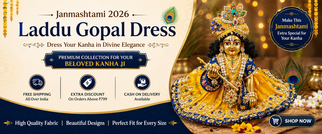 Laddu Gopal Dress for Janmashtami 2026 Shop the Best Collection at Daivik Vastram