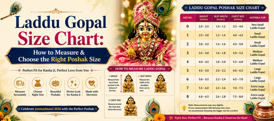 Laddu Gopal Size Chart: How to Measure & Choose the Right Poshak Size