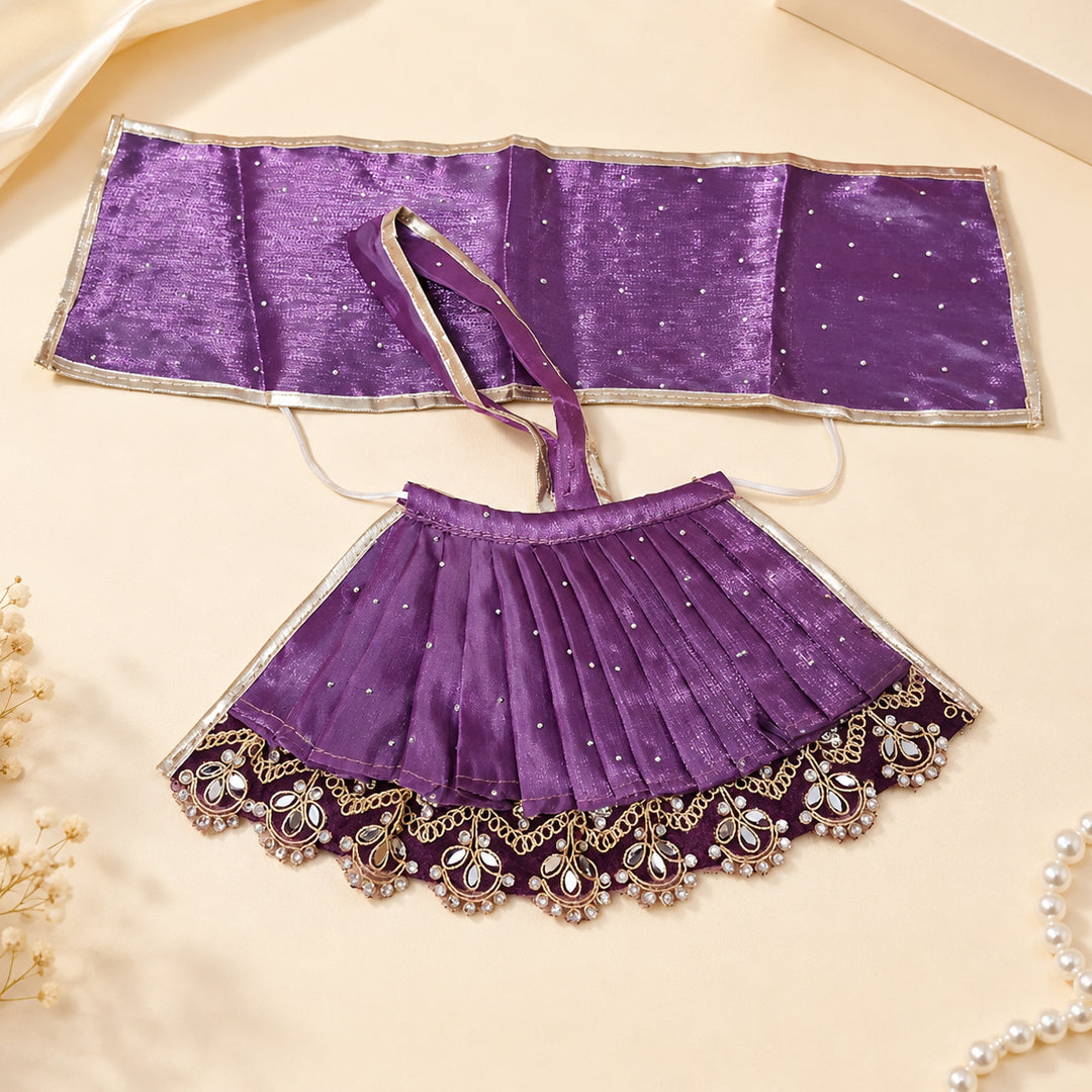 Royal Purple Mata Rani Dress with Chunni