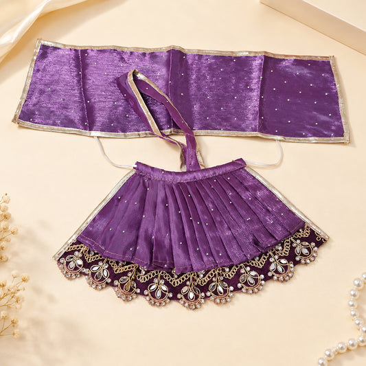 Royal Purple Mata Rani Dress with Chunni