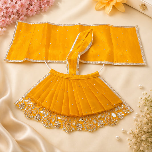 Yellow Mata Rani Dress with Chunni