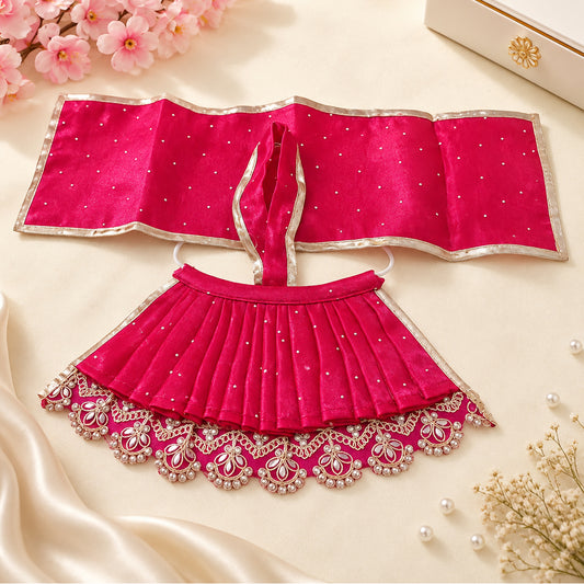 Pink Mata Rani Dress with Chunni