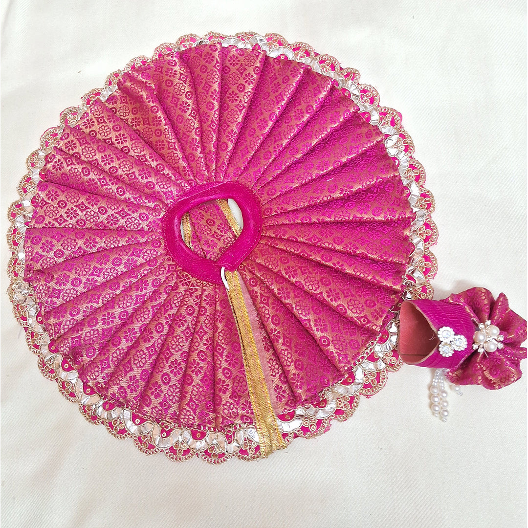 Pink Banarasi Laddu Gopal Poshak
