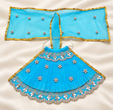 Mata Rani Sky Blue Lehenga Choli – Designer Festive Poshak