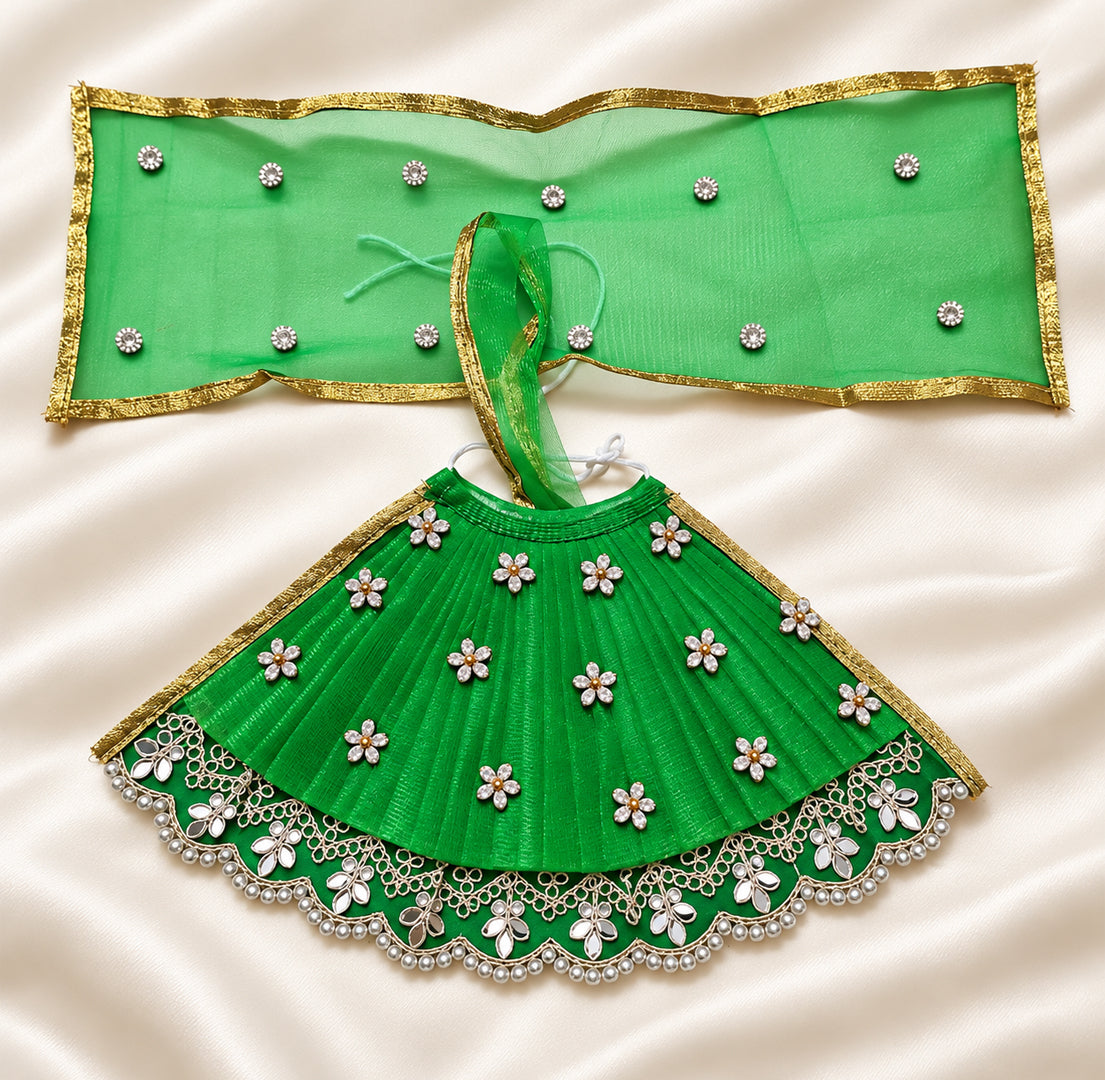 Mata Rani Green Lehenga Choli – Designer Festive Poshak