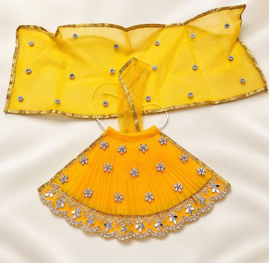 Mata Rani Yellow Lehenga Choli – Designer Festive Poshak