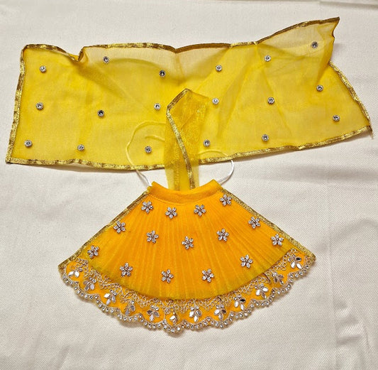 Mata Rani Yellow Lehenga Choli – Designer Festive Poshak