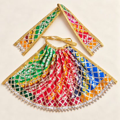 Mata Rani Multicolor Designer Lehenga Set