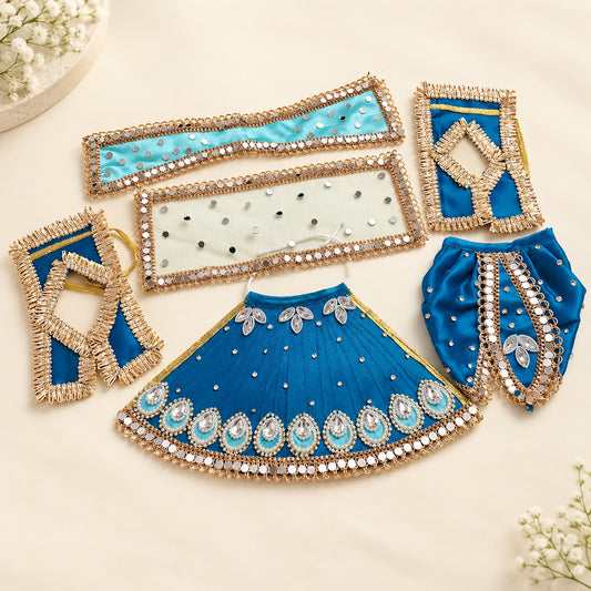 Radha Krishna Designer Lehenga Set – Royal Blue