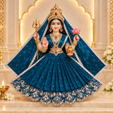 Teal Blue Mata Rani Dress with Chunni