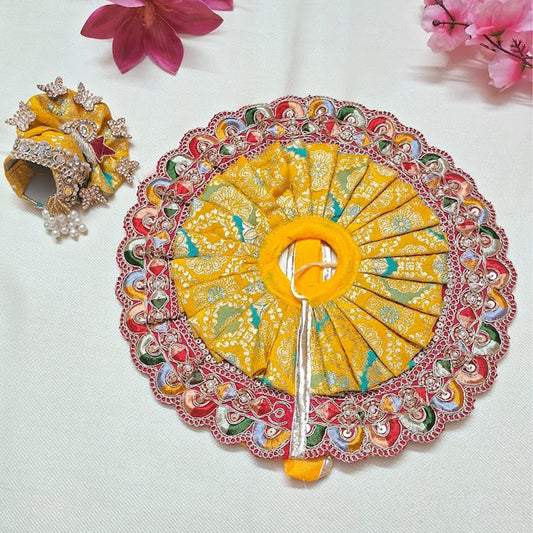 Pitambar Kesariya Rajsi Laddu Gopal Poshak